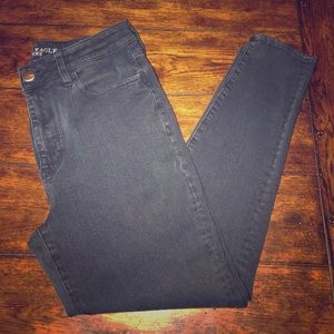 American Eagle black high rise jeggings size 12.